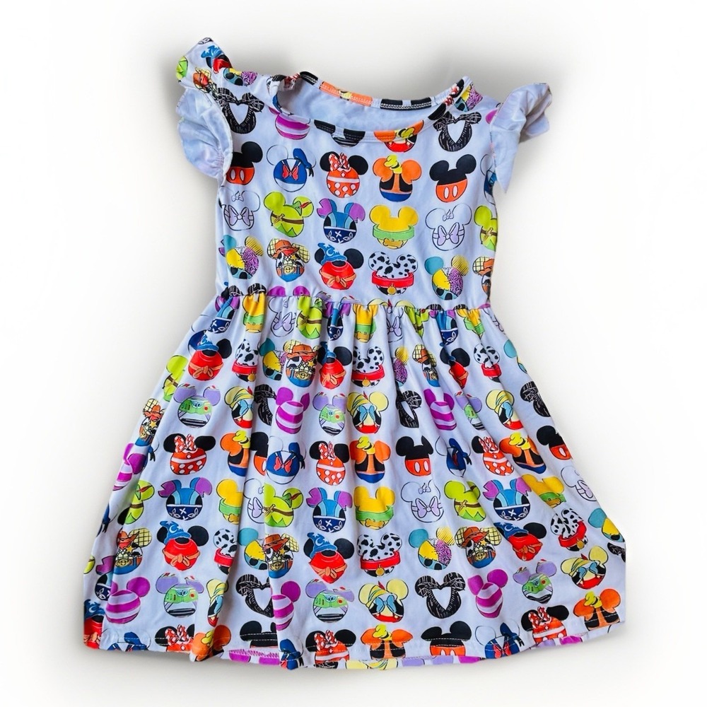 Disney Characters Boutique Dress Young Girls Size